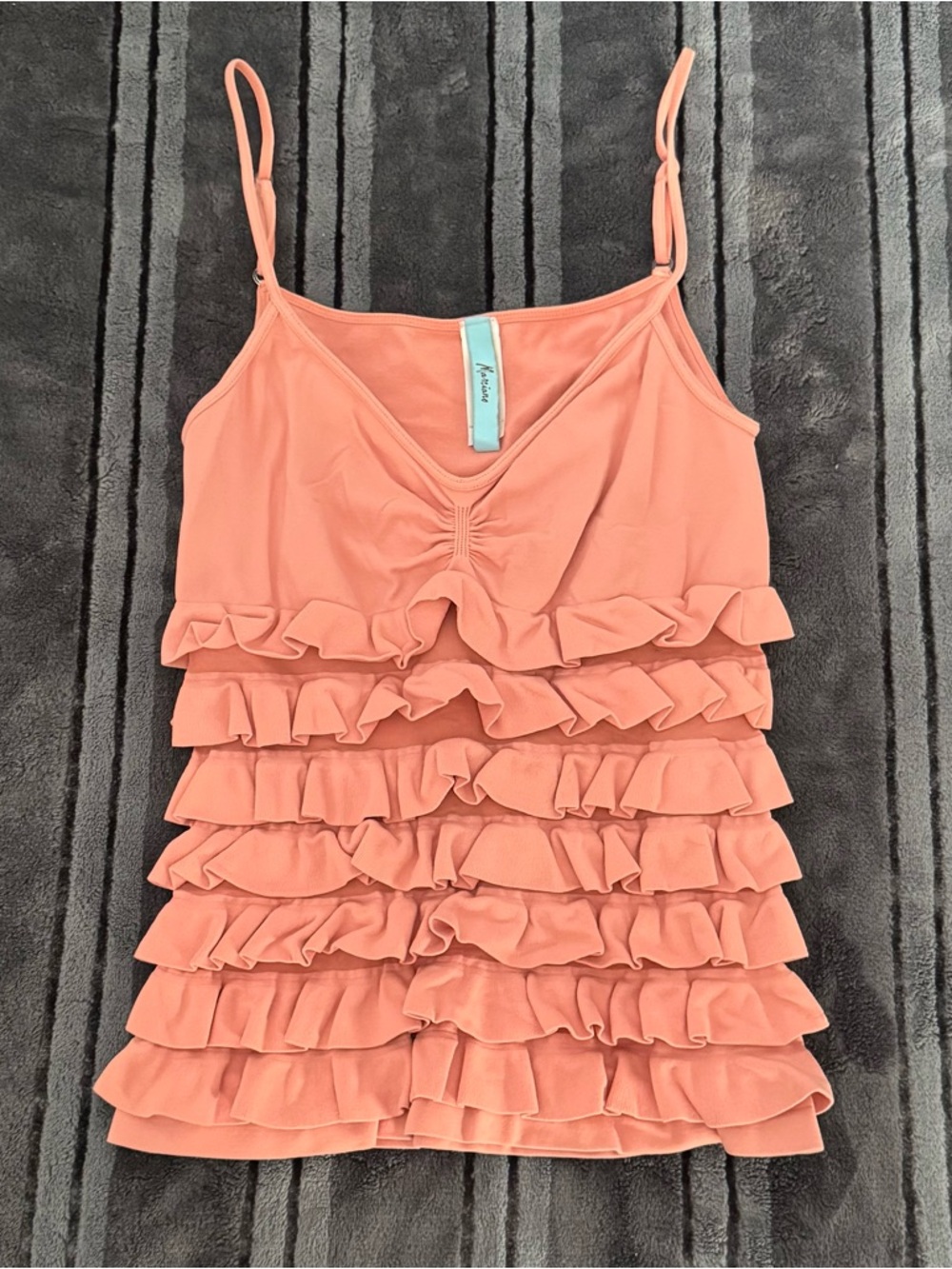 Marciano Coral Ruffled Top